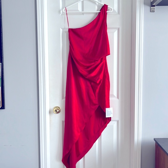 Stunning ASOS Red Dress 💋 TAG REMOVED - Picture 3 of 6